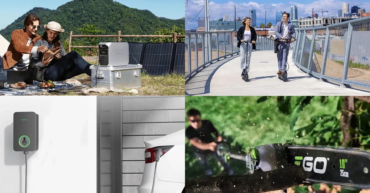 Green Deals Labor Day - EcoFlow power station flash sale from $599, Hiboy EVs 33% off from $300, Autel 80A EV charger low, more