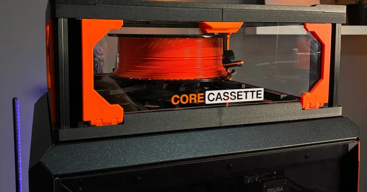 Over-Engineering an FDM Spool Holder From Prusa Mk4S Remains