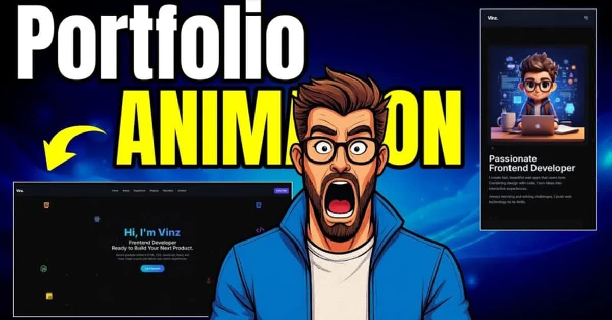 🚀 I Built a 3D Animated Portfolio Website in Under 1 Hour Using Gemini