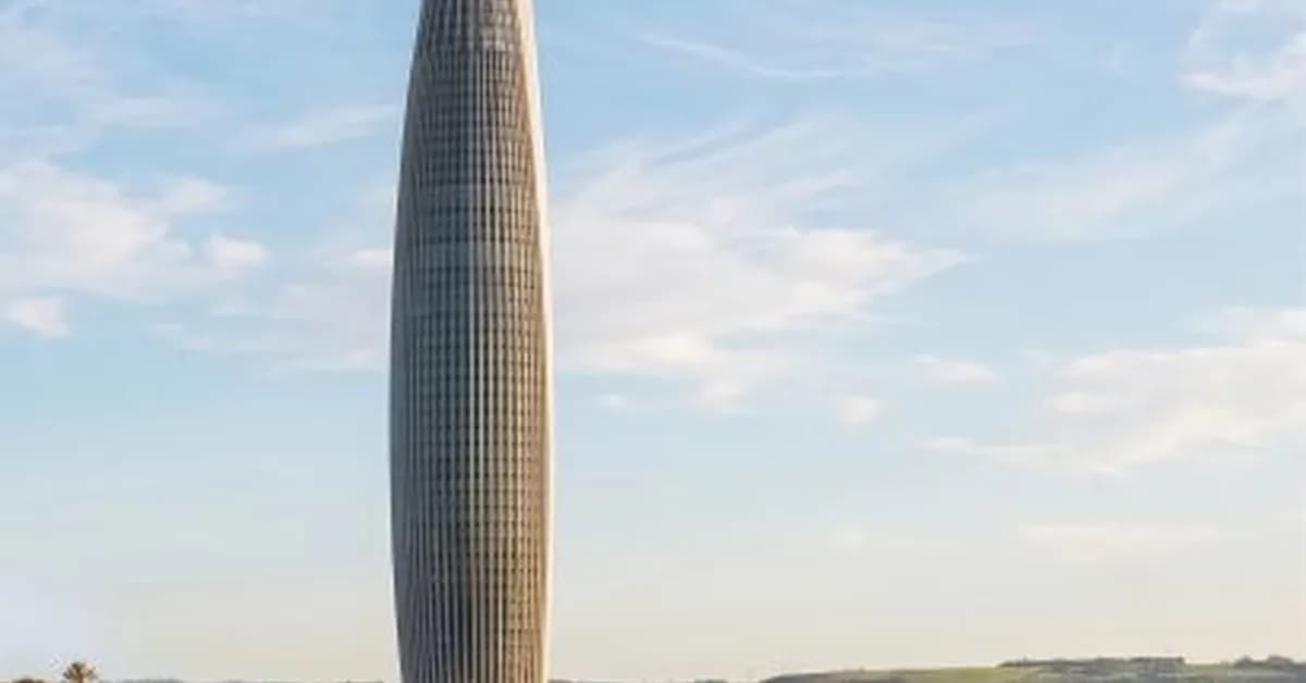 Rocket-like skyscraper becomes Morocco's tallest building