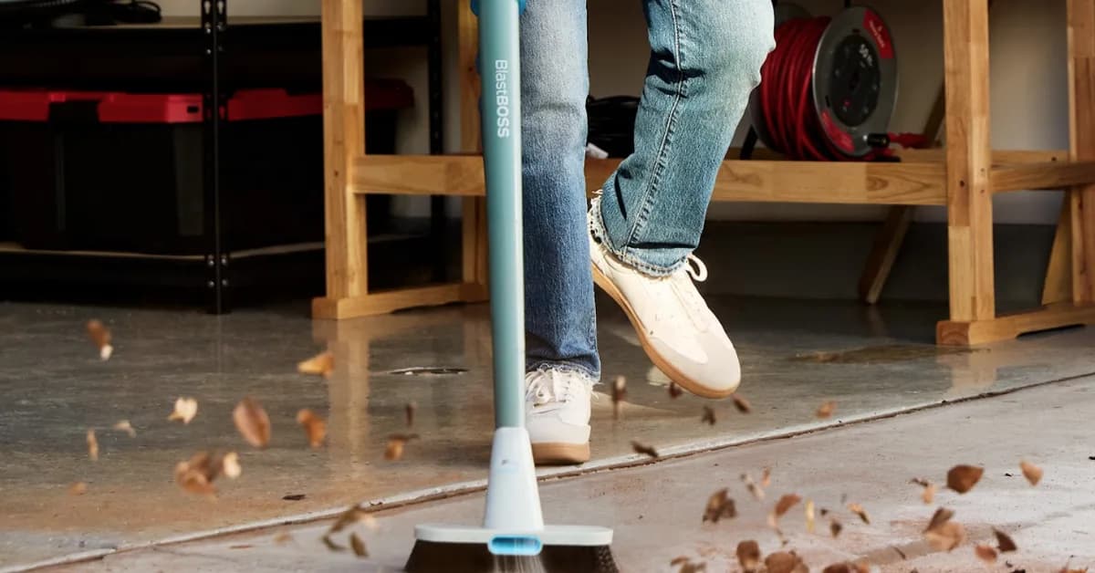 The Shark BlastBoss is a leaf blower that can be used indoors