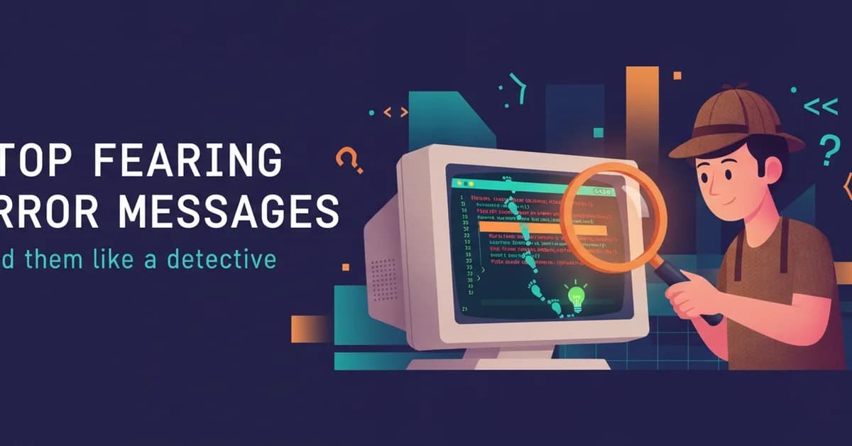 Stop Panicking at Red Text: How to Actually Read Error Messages