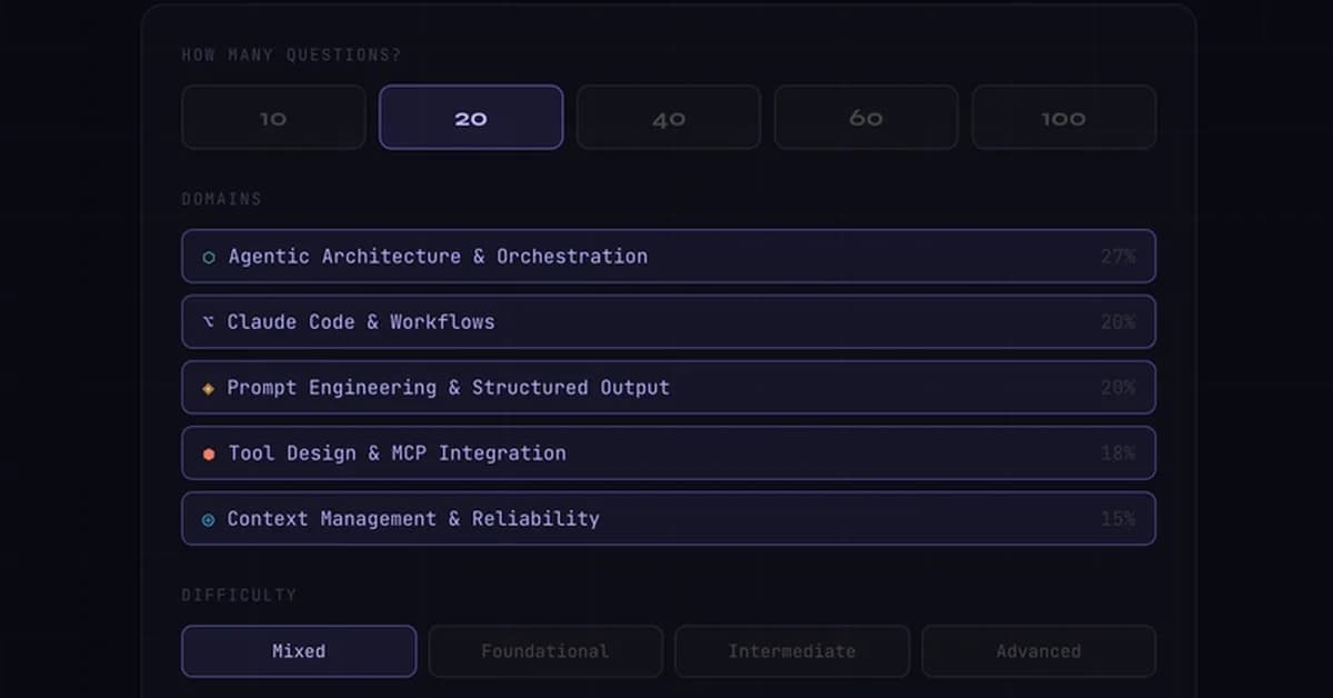 Pass CCA Foundations with 100 real-world scenario questions