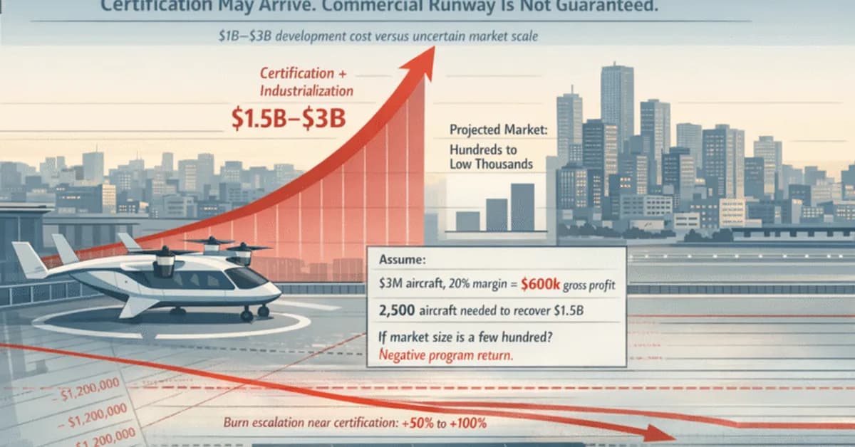 eVTOL Certification Is Coming, But Commercial Runway Isn't