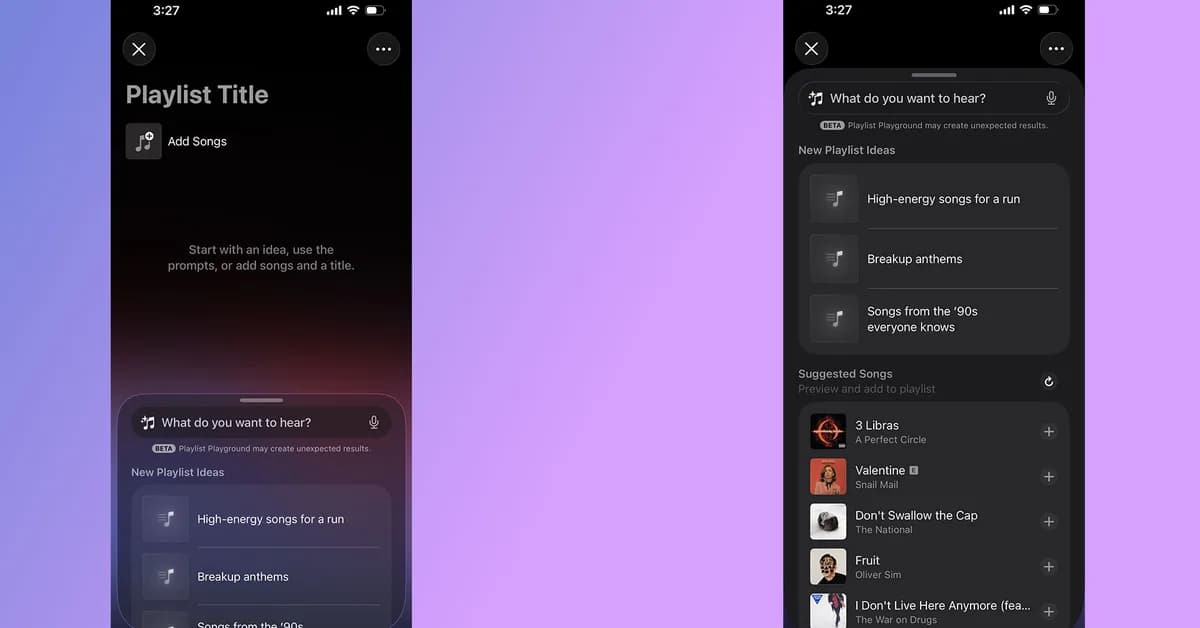 How to use Apple's Playlist Playground to make AI-generated mixes