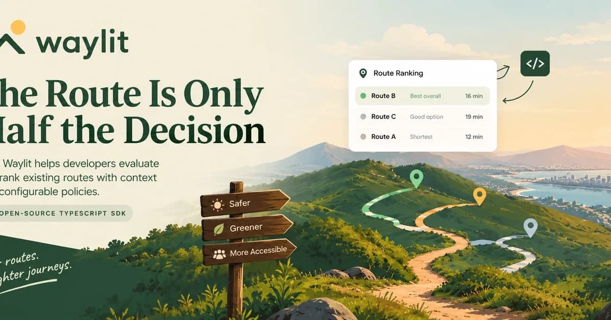 Building Waylit: The Route Is Only Half the Decision