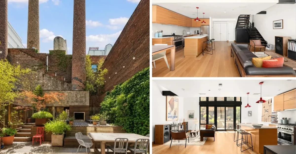 Brooklyn Loft Inside 1865 Civil War Munitions Foundry Lists for $2.1 Million-Complete With Converted Smokestack Fireplace