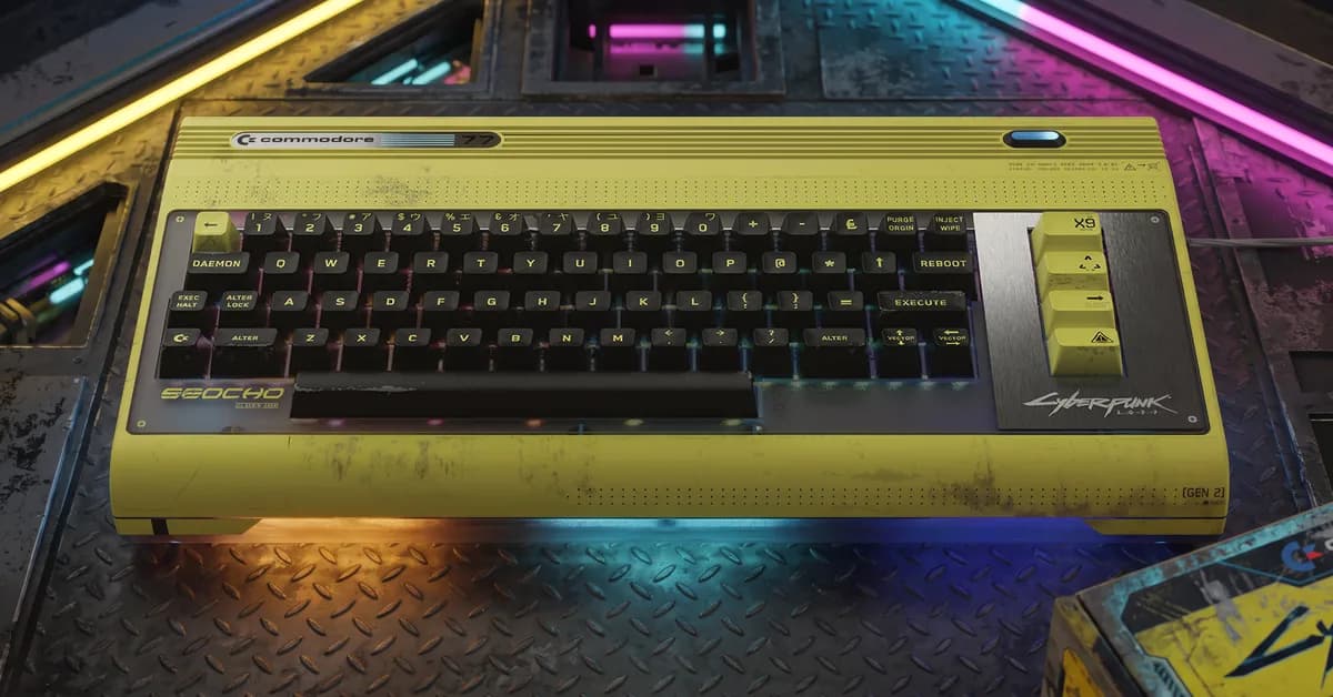 Cyberpunk 2077 Commodore Computer Premieres at Gamescom, and It's Up for Preorder Now