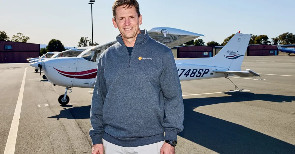I'm the CEO of Headspace and a former Navy pilot. Here's a day in my life, from battling sleep issues to flying a plane.