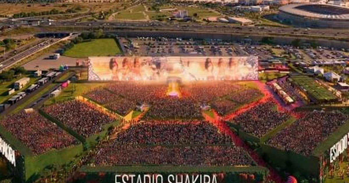 BIG unveils design for pop-up stadium for Shakira