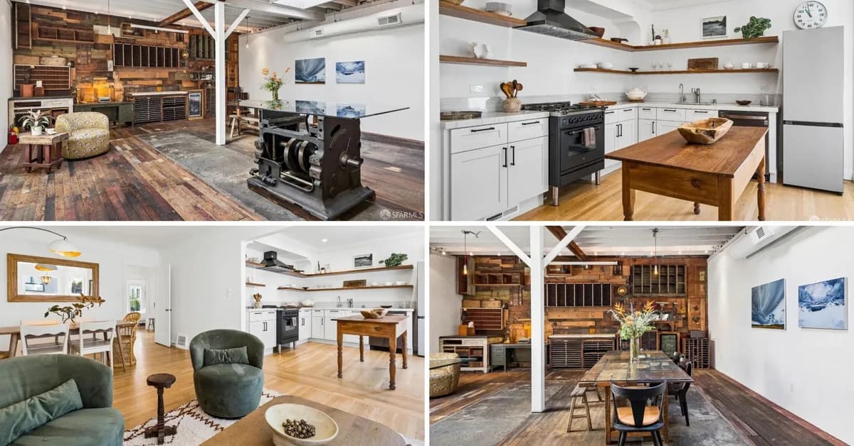 Meticulously Restored 1938 Printing Press House Hits the Market in San Francisco for $1.3 Million