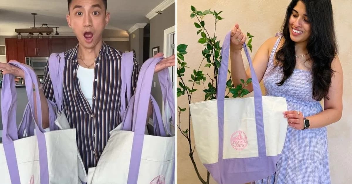 Inside the hype train for Trader Joe's TikTok-viral lavender tote bag