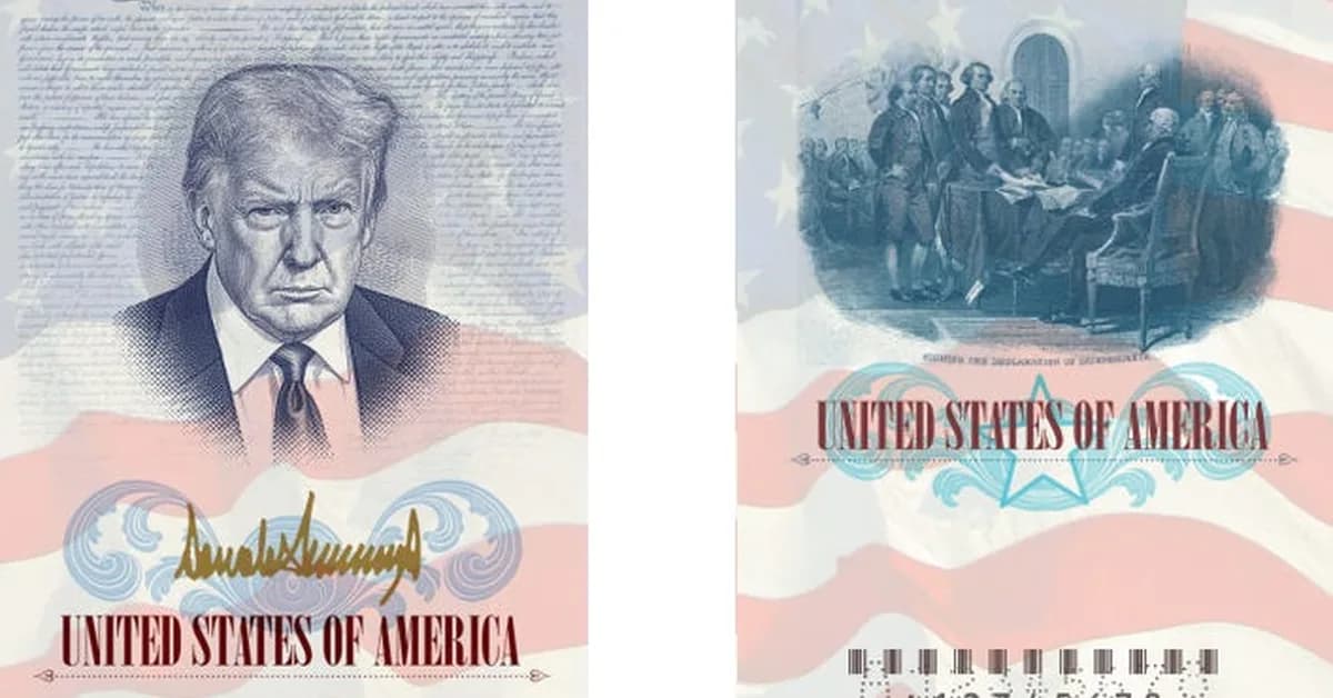 The US is issuing special new passports - with Trump's face in them