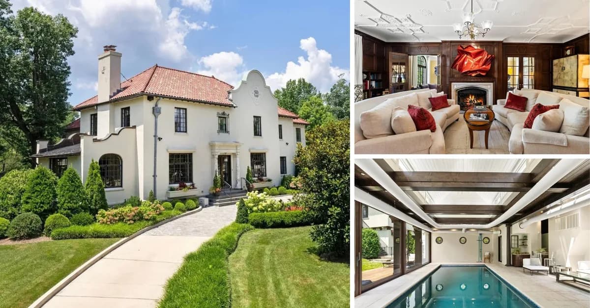 Historic Spanish-Style Mansion Next to the Vice President's Official Residence Hits the Market for $10.75 Million