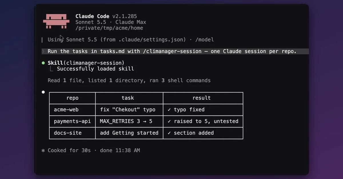 I let Claude Code open its own terminal sessions, and I watch every one of them