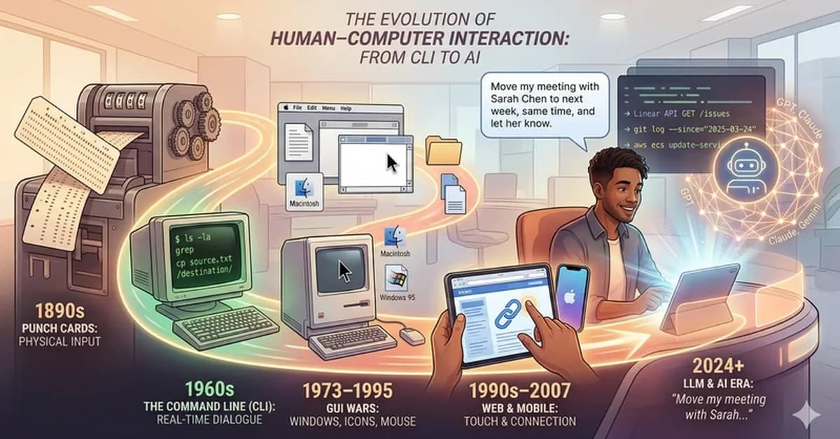 From CLI to AI: The Evolution of How Humans Talk to Software