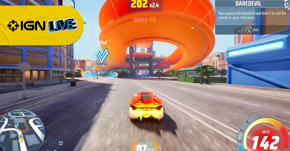 Hot Wheels Infinite Rush Gameplay Reveals Huge Freely Explorable Islands | IGN Live 2026