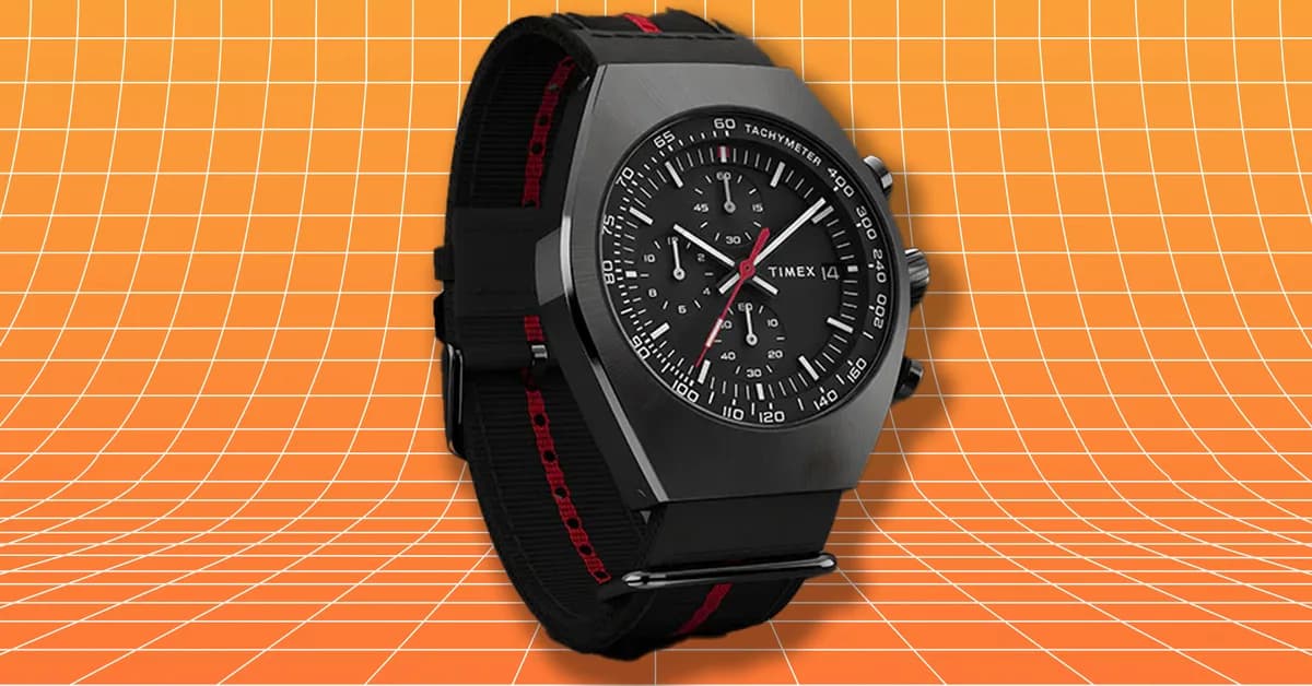 Get 50% Off This '70s-Inspired Tonneau Chronograph