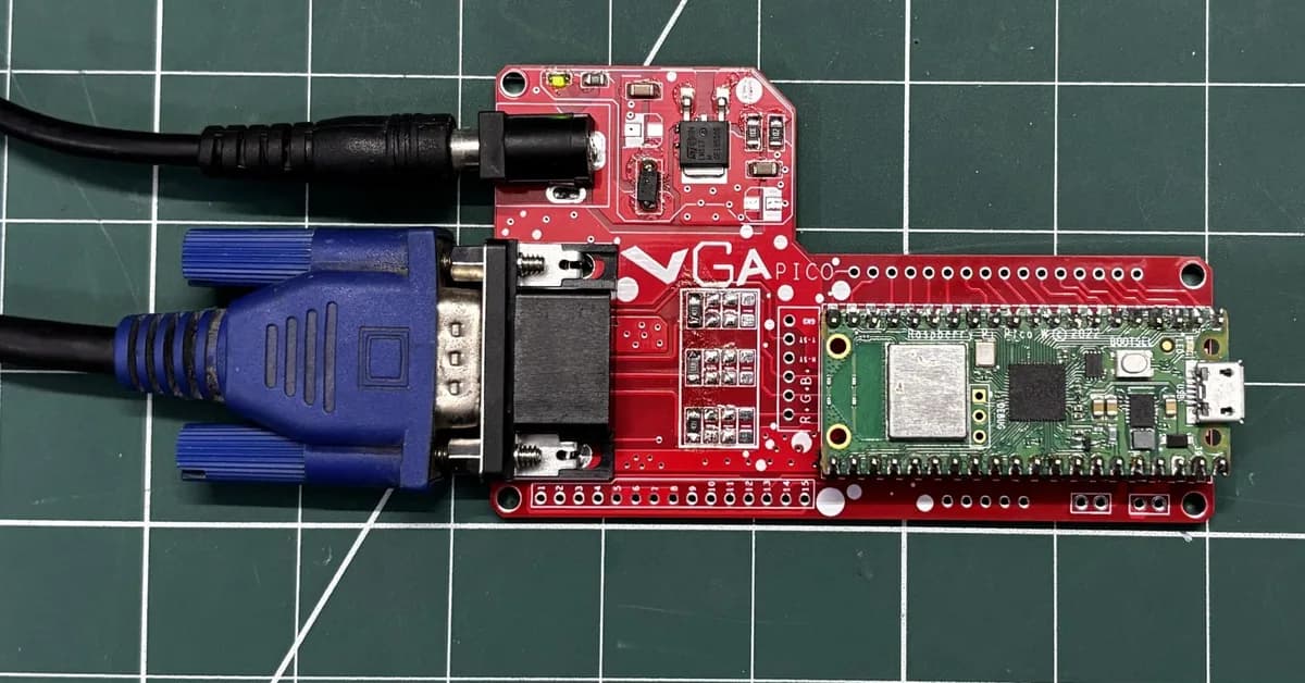 Compact VGA Output Board For The Pi Pico