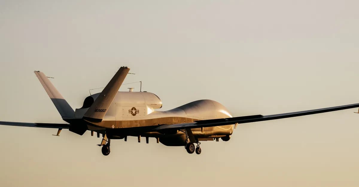 US Navy reveals it lost a $240 million spy drone during the Iran war