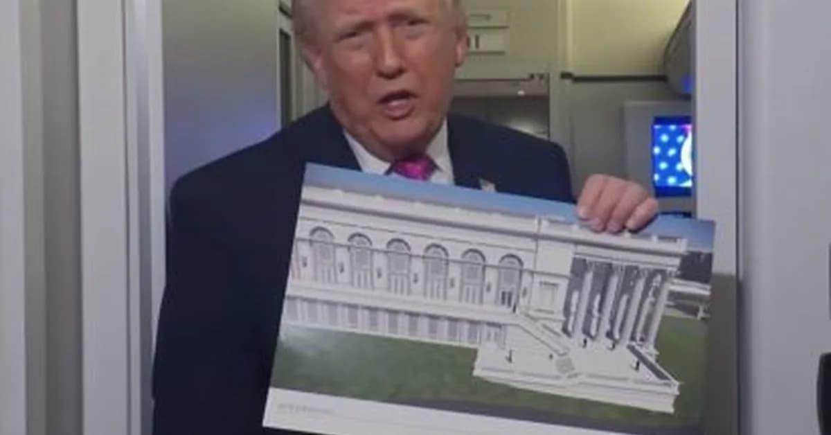 White House ballroom to act as "shed" over planned military bunker says Trump