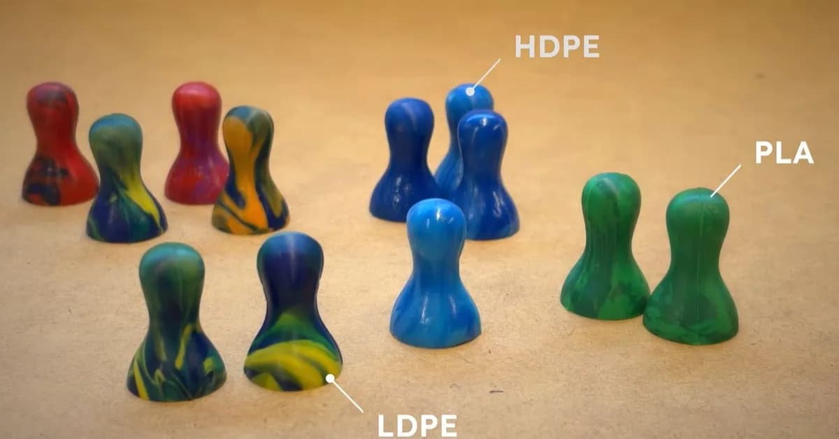 Recycling PLA and Other Plastic Waste with Compression Molding