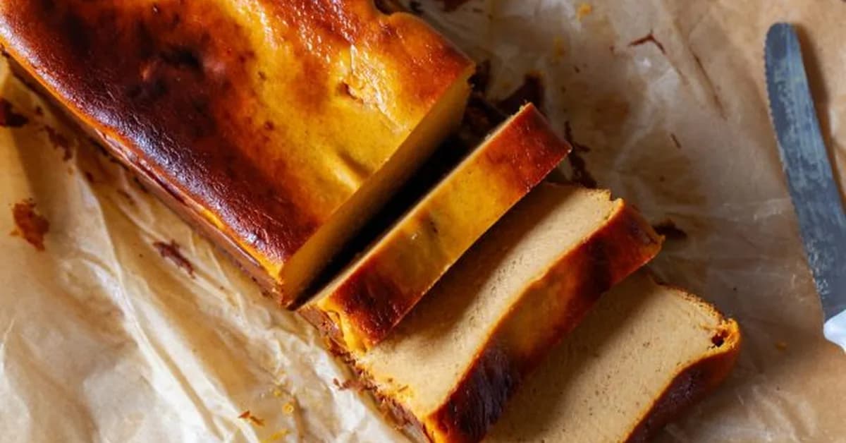 pumpkin basque cheesecake