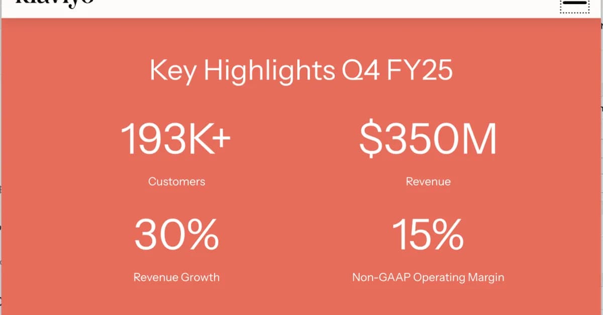 5 Interesting Learnings from Klaviyo at $1.2 Billion in ARR: 32% Growth, 110% NRR, and Somehow Only 4x Revenue