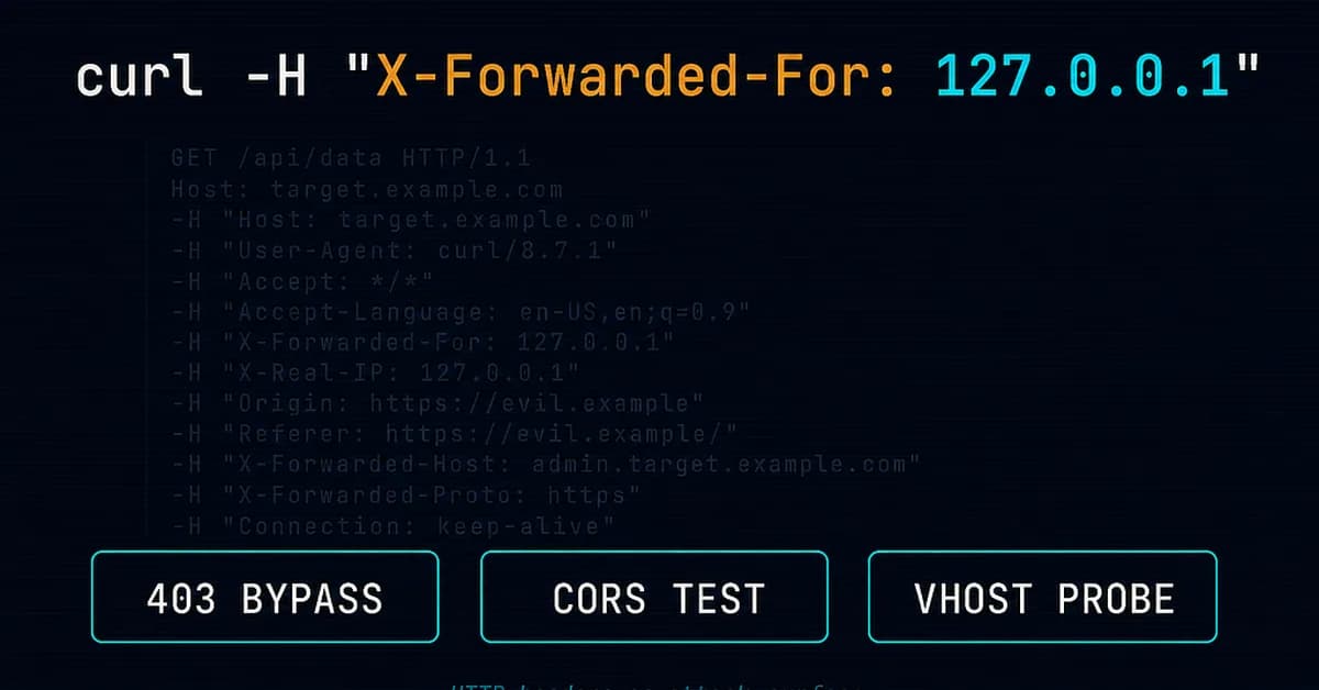 Header Manipulation: Bypasses, Probing, and the Security Audit Nobody Does