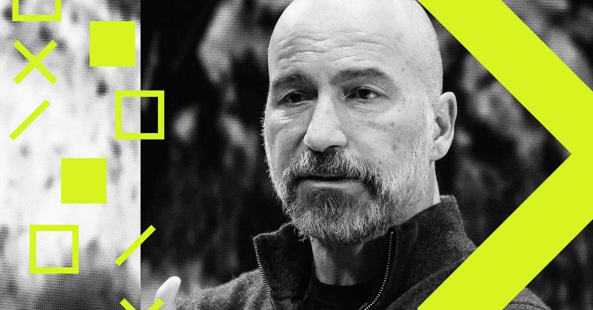 Dara Khosrowshahi on replacing Uber drivers - and himself - with AI