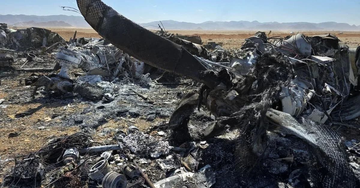 Photos appear to show destroyed US aircraft left in Iran after special forces rescued a stranded F-15E airman
