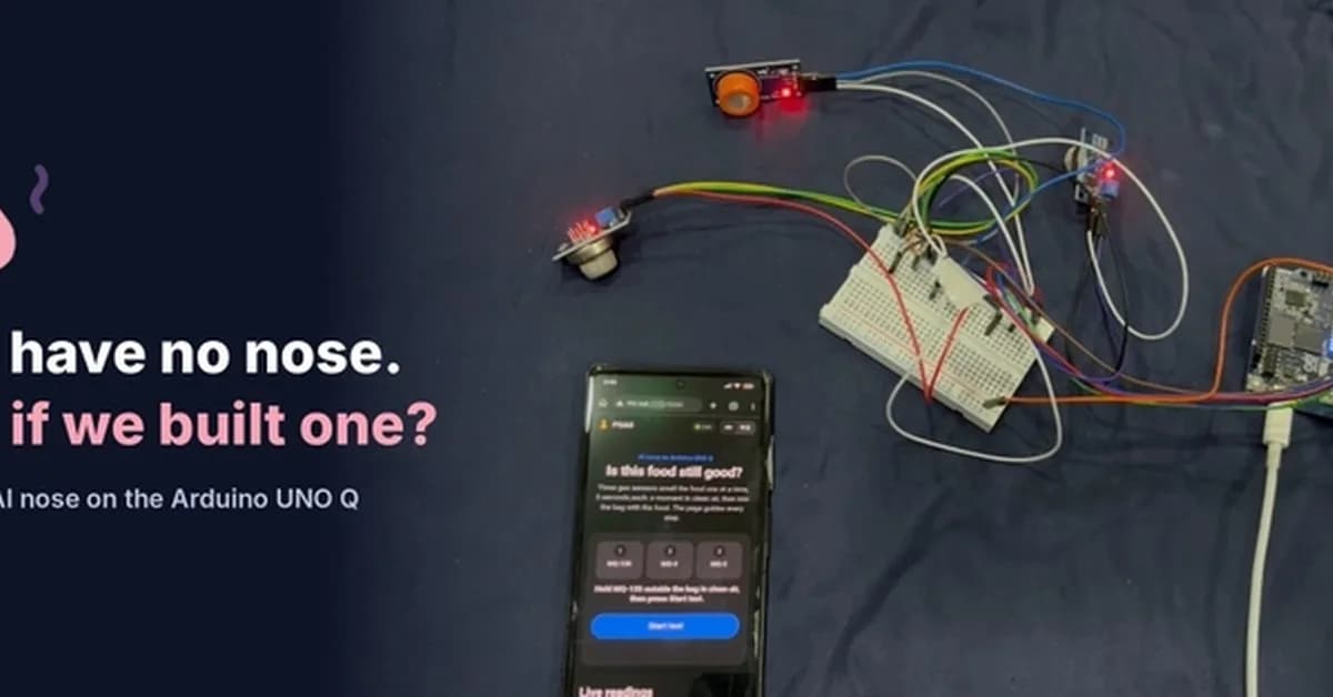 LLMs Have No Nose, So We Built One: an AI Nose on the Arduino UNO Q