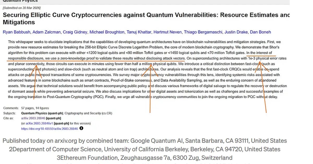 The Quiet Exit: How a Private Lab May Have Already Broken Blockchain Cryptography - and Why You...