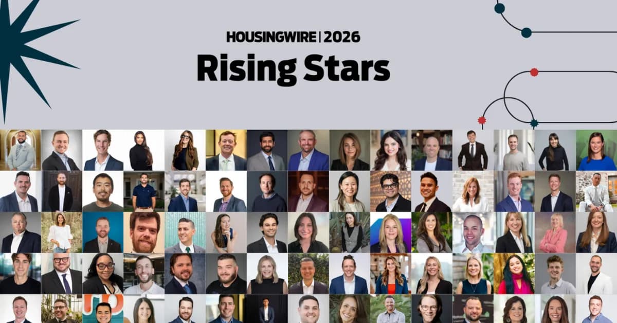 Introducing the 2026 HousingWire Rising Stars!