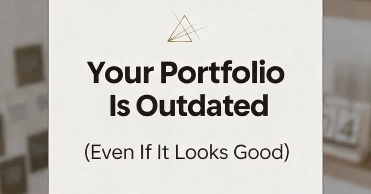 Your Portfolio Is Already Outdated (Even If It Looks Perfect)