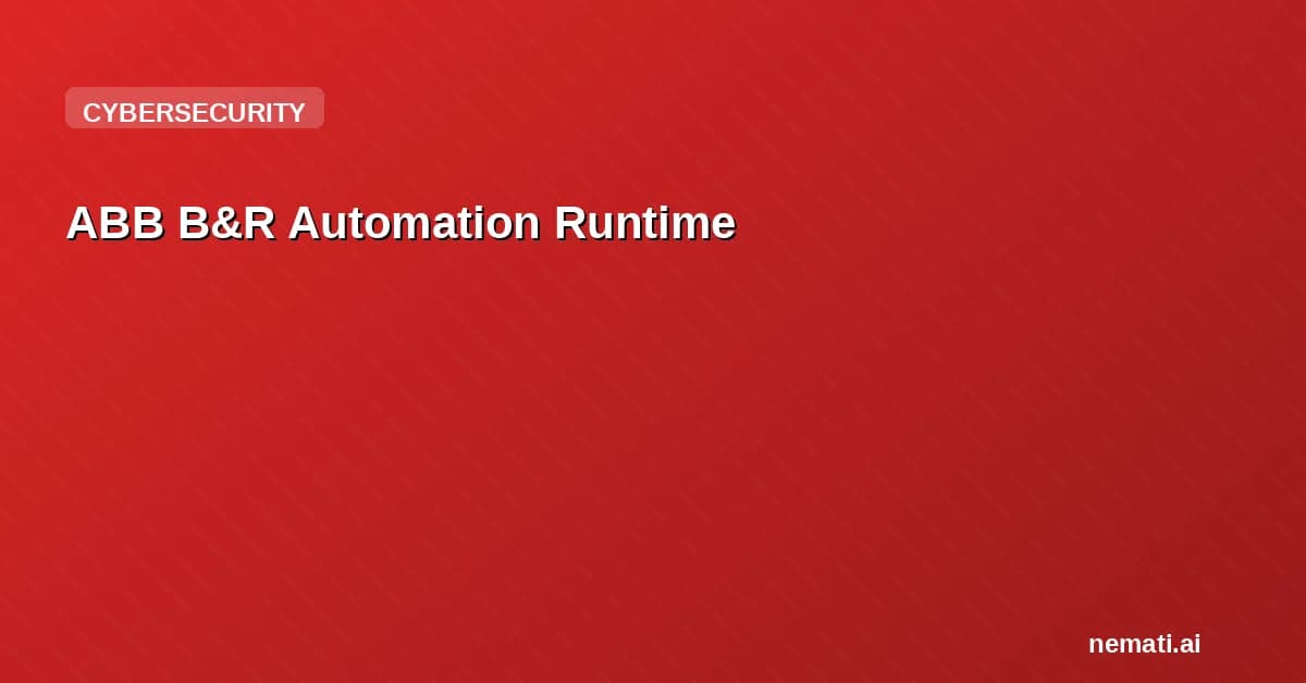 ABB B&R Automation Runtime