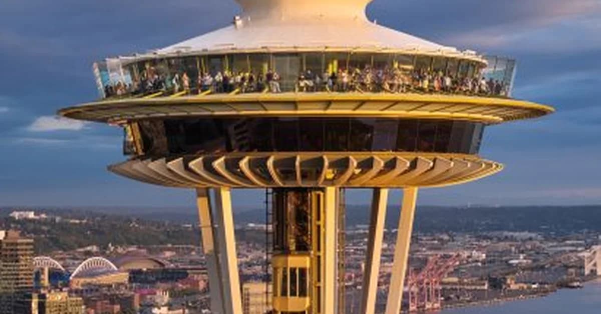 Olson Kundig installs double-decker elevators at the Seattle Space Needle