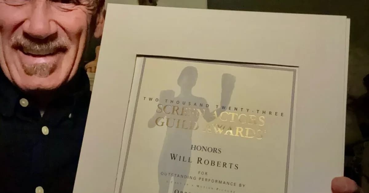 Will Roberts talks about starring in 'Oppenheimer,' playing General George C. Marshall, and winning the SAG Award