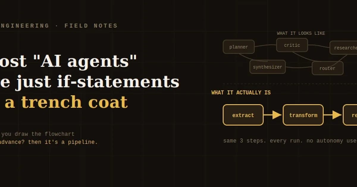 Most 'AI Agents' Are Just If-Statements in a Trench Coat