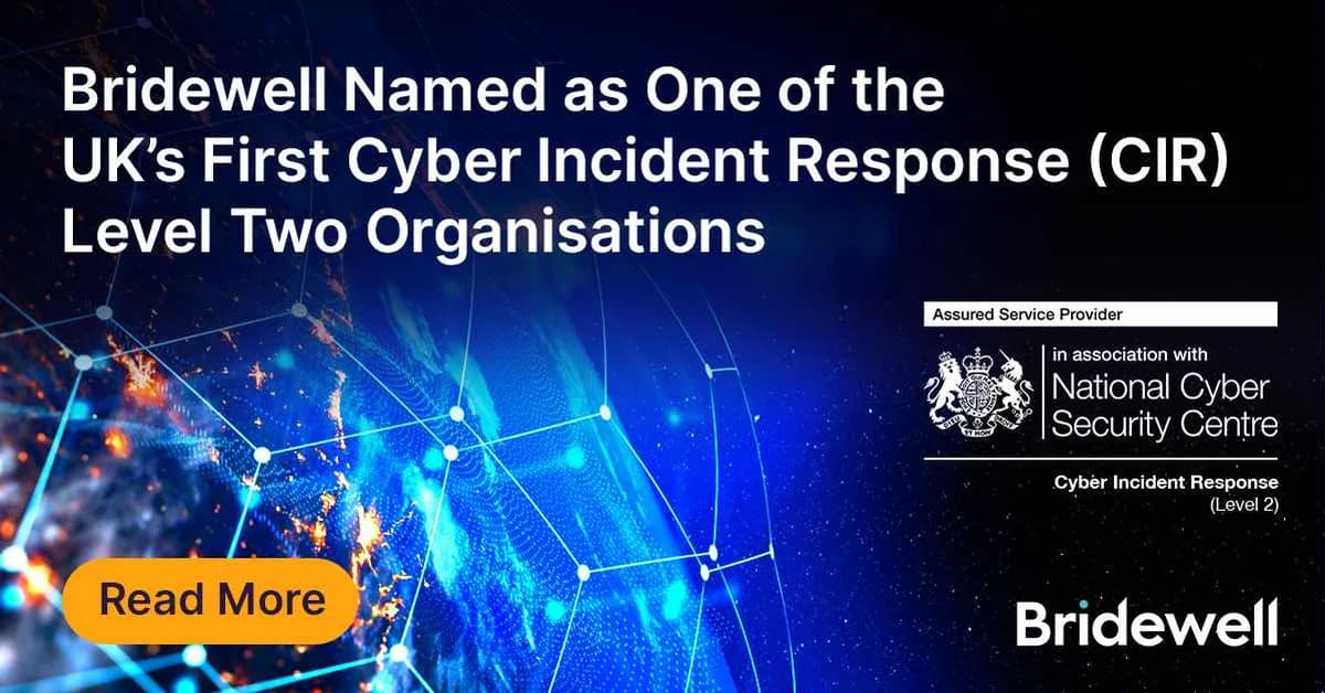 Bridewell Joins Global Incident Response Network FIRST as Full Member