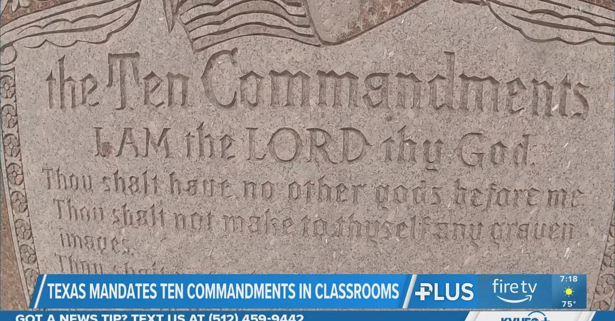 Texas Can Require Ten Commandments in Classrooms, Court Says