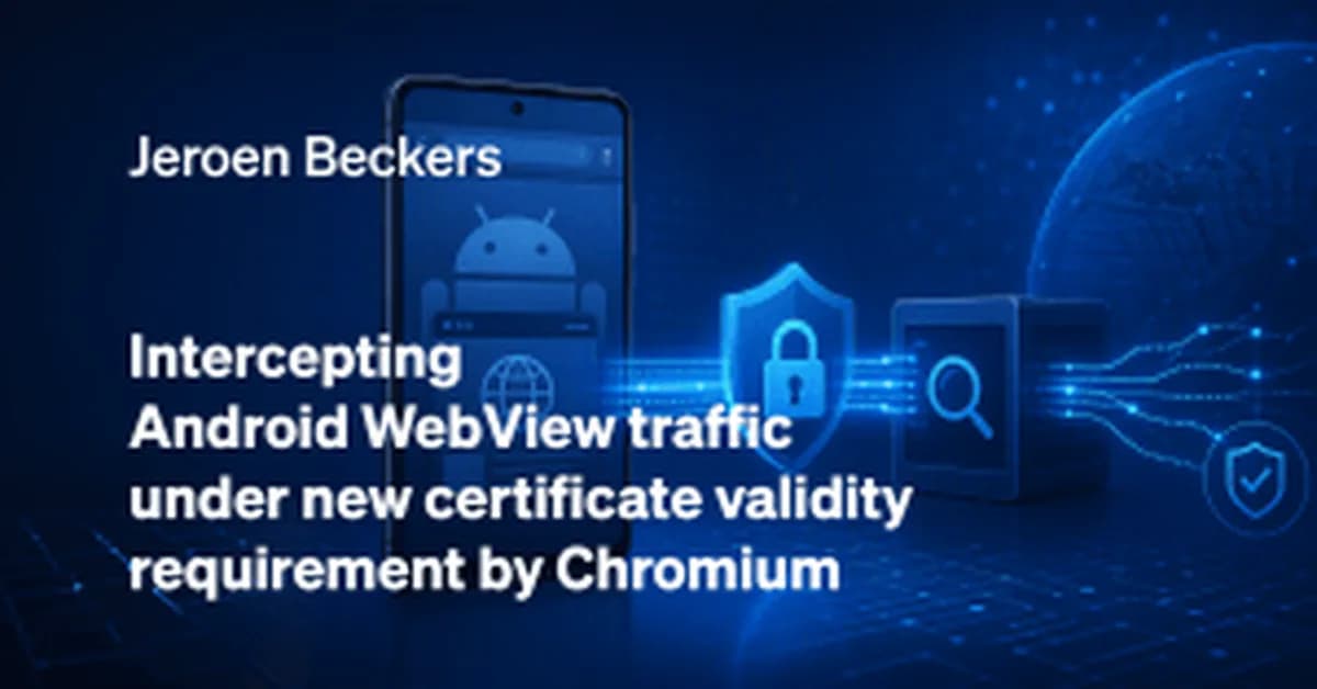 Intercepting Android WebView traffic under new certificate validity requirement by Chromium