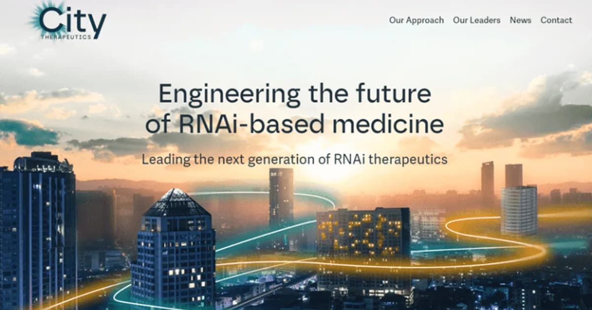 City Therapeutics Pursues 'Next Generation of RNAi'