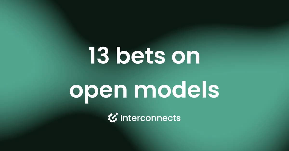 My bets on open models, mid-2026