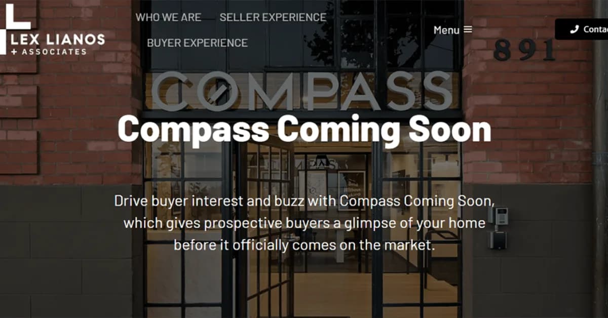Compass Coming Soon listings to appear on Redfin