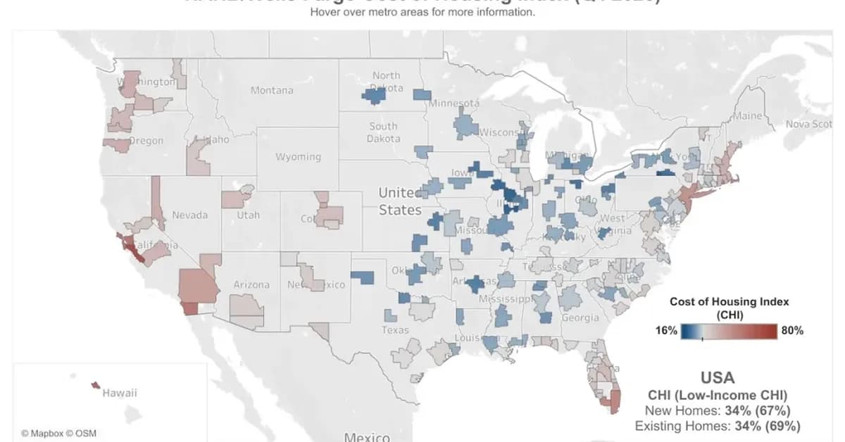 NAHB data maps modest housing affordability gains in 2025