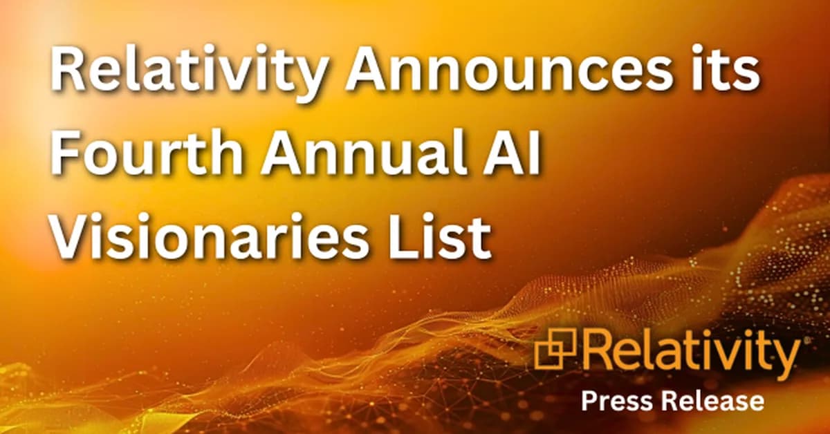 Relativity Names 2026 AI Visionaries