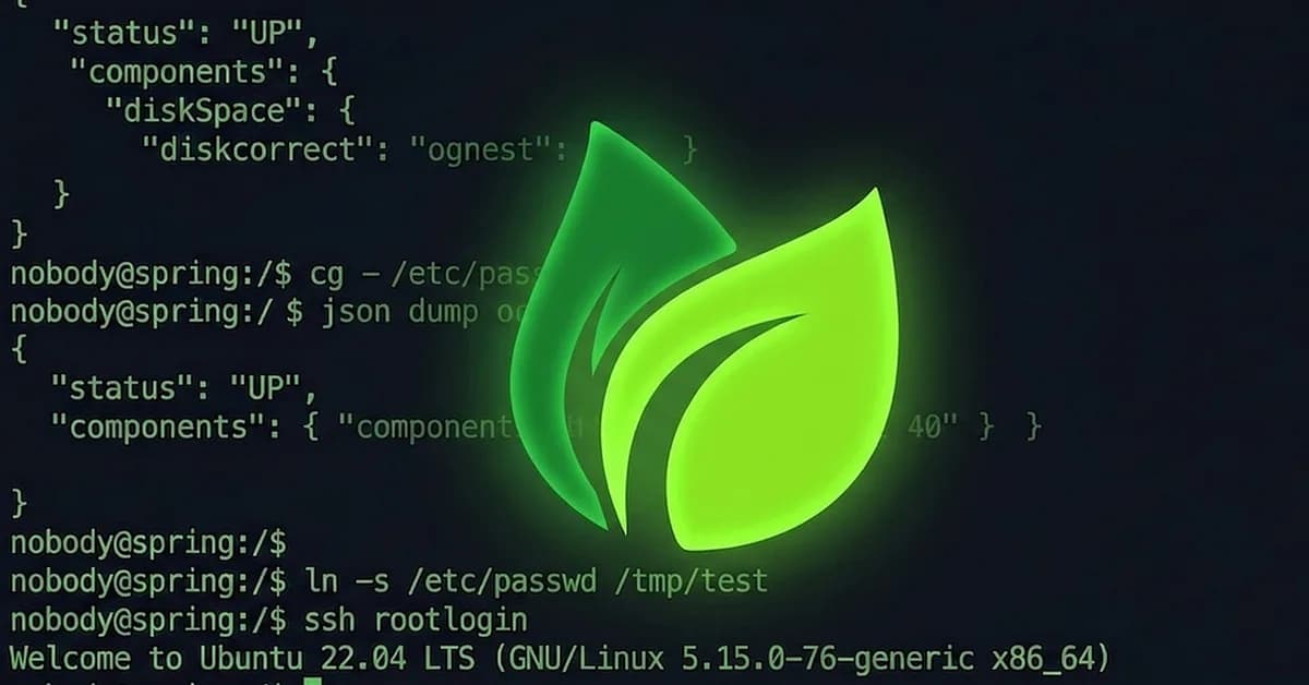 Spring - Spring Boot Actuator RCE + Symlink Arbitrary Write to Root | TryHackMe
