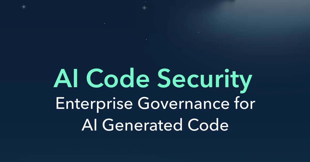 AI Code Security: Enterprise Governance for AI Generated Code