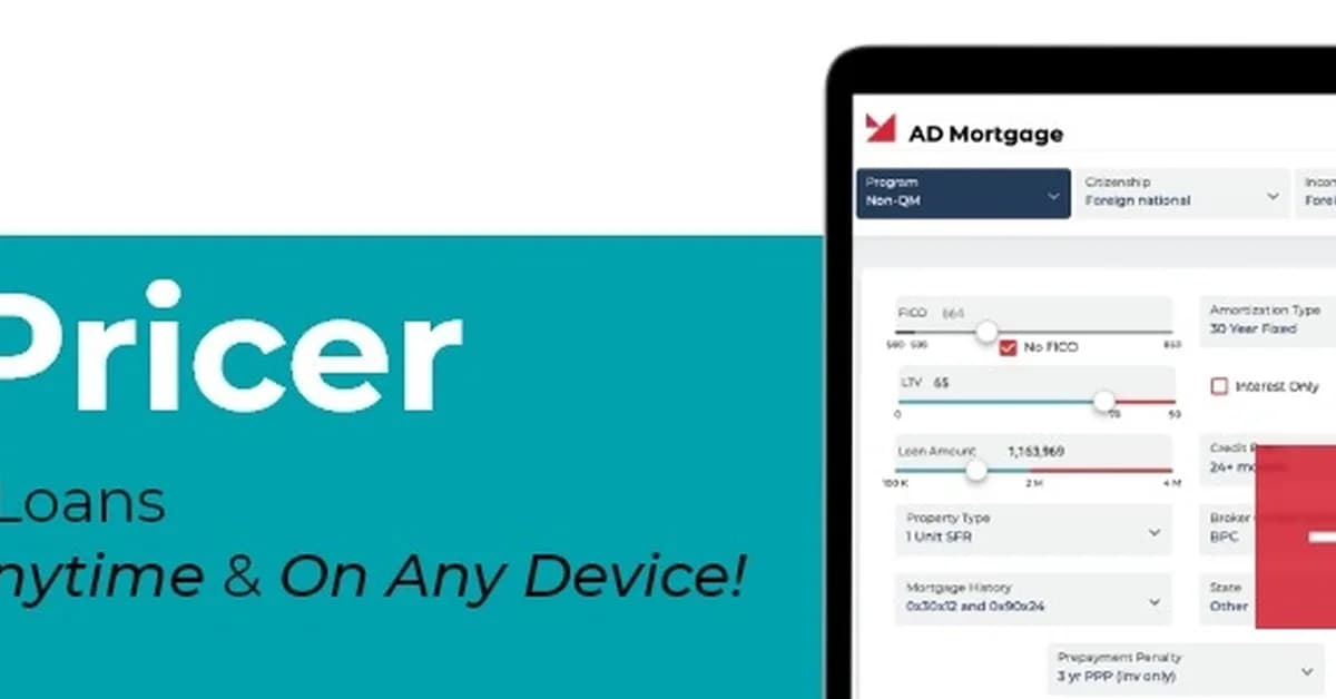 AD Mortgage debuts Quick Pricer Pro for broker partners